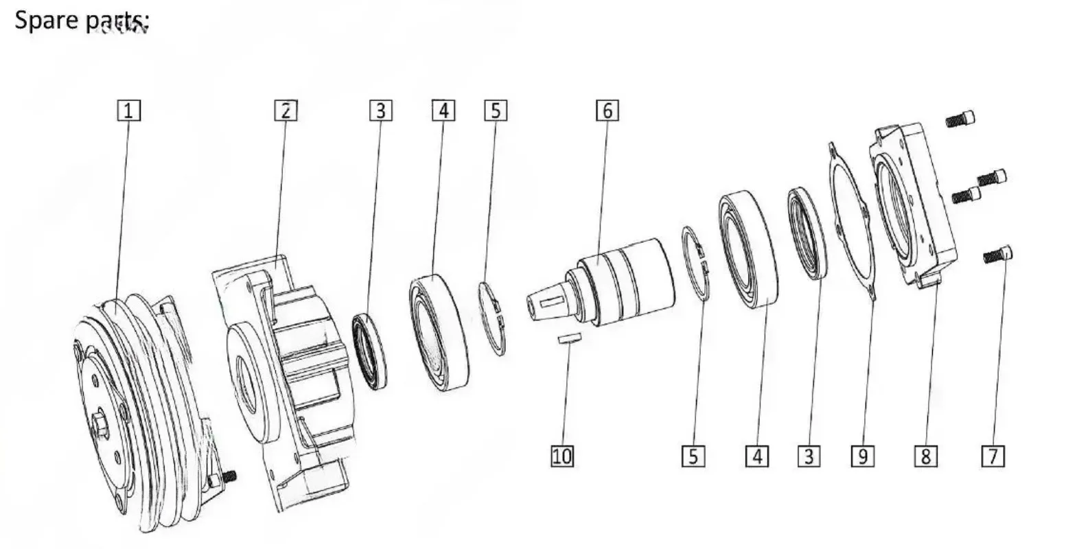Electromagnetic Clutch  12V KRS30901,Need To Bring A Pump for Consultation with Customer Service