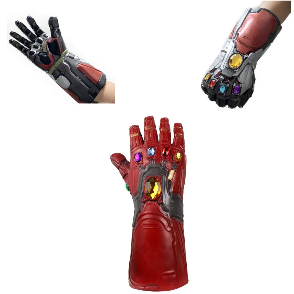 Con diamantes de imitación coloridos, personaje de película de Cosplay, superhéroe, divertido guante de mano derecha para Halloween, fiesta de carnaval, accesorios de juguete de Mardi Gras