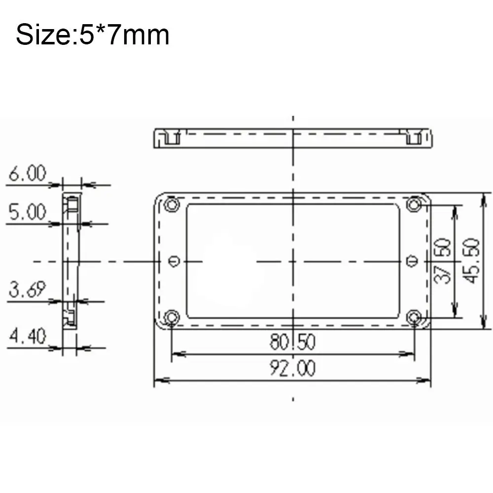 Black White Yellow Frame Set Replacement for LP Guitars for Humbucker Pickup Pickups Cover Mounting Rings Guitar Pickup