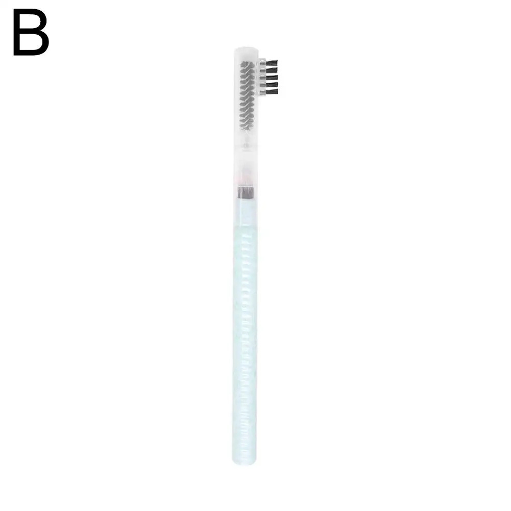 3-em-1 pincel de maquiagem escova de sobrancelha pente de cílios corretivo combinação de maquiagem escova portátil maquiagem 3 detalhes ferramentas brus l1w3