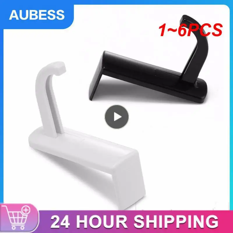 Punch-Free Wall Headphone Stand, Headset Hanger, Headset Rack, fone de ouvido Gancho Titular, PC Monitor, 1-6Pcs