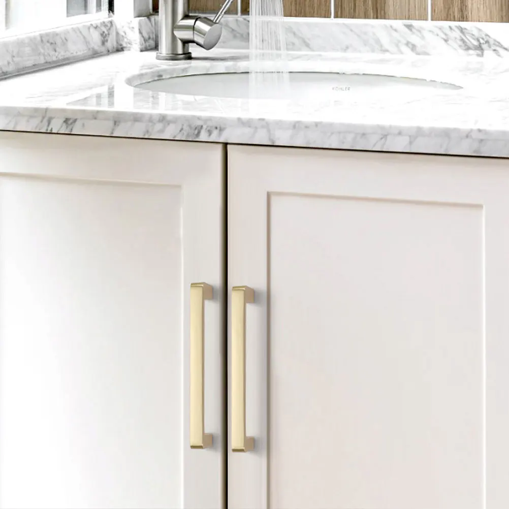 

Zinc Alloy Cabinet Door H Modern Metal Closet Knob U shaped Pull for Drawer Wardrobe Easy Installation Suitable Grip