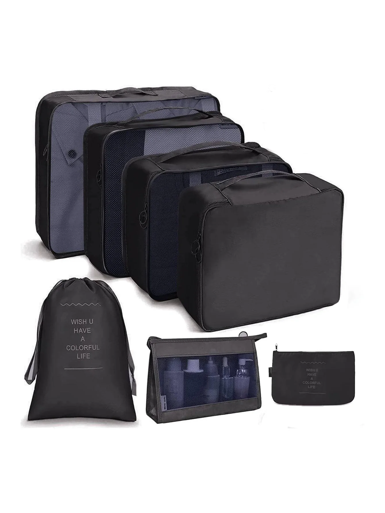 7/8/9/10 Stuks Set Reisorganisator Opbergzakken Koffer Verpakking Cubes Set Koffers Draagbare Bagage Kleding Schoen netjes Pouch Opvouwbaar