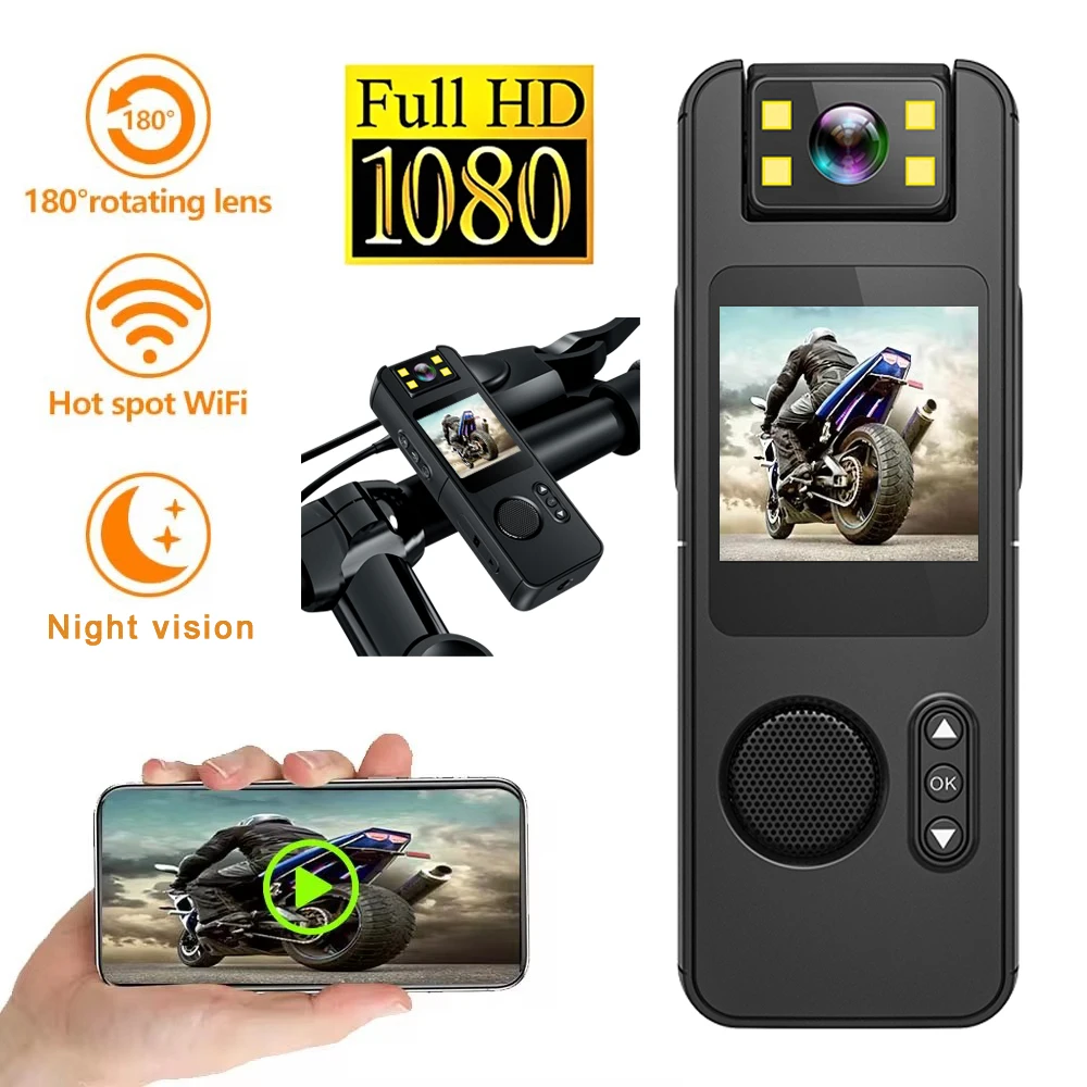 

CS11 Mini Camera HD 1080P WiFi Portable Digital Video Recorder Police BodyCam Law Enforcement Night Vision Sport Small Camcorder