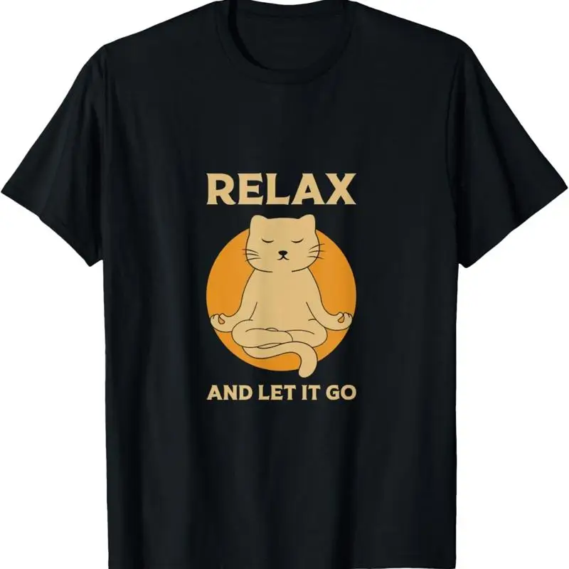 Funny cat Yoga Zen meditation T Shirt