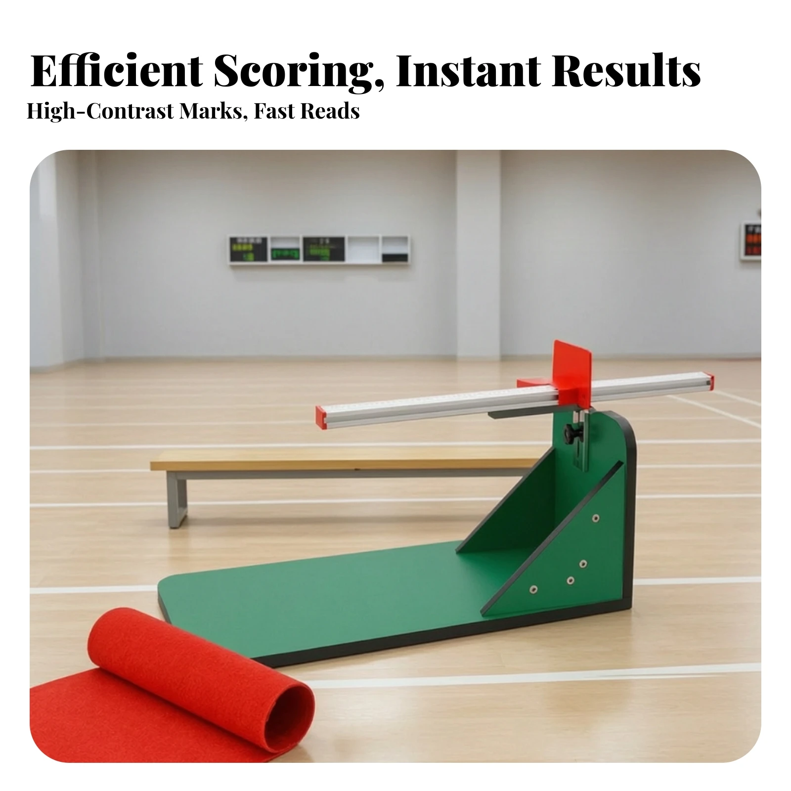 Sit and Reach Tester Compact Forward Bend Testing Device Sit and Reach Box Portable Fitness Equipment Lightweight for Students
