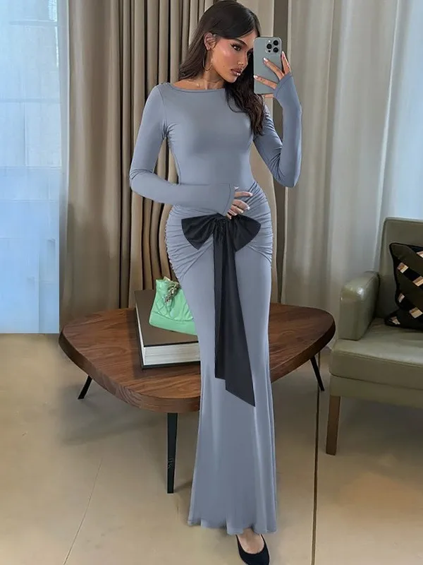 

Сексуальное облегающее платье с высокой талией Long Sve Hip Hing Dr, женское модное облегающее платье Dr Ciwalk, подходит для круглого года