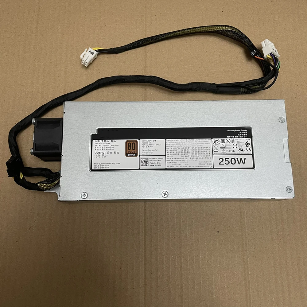 For Dell Poweredge R230 P3G94 250W Server Power Supply  9J6JG 09J6JG AC250E-S0