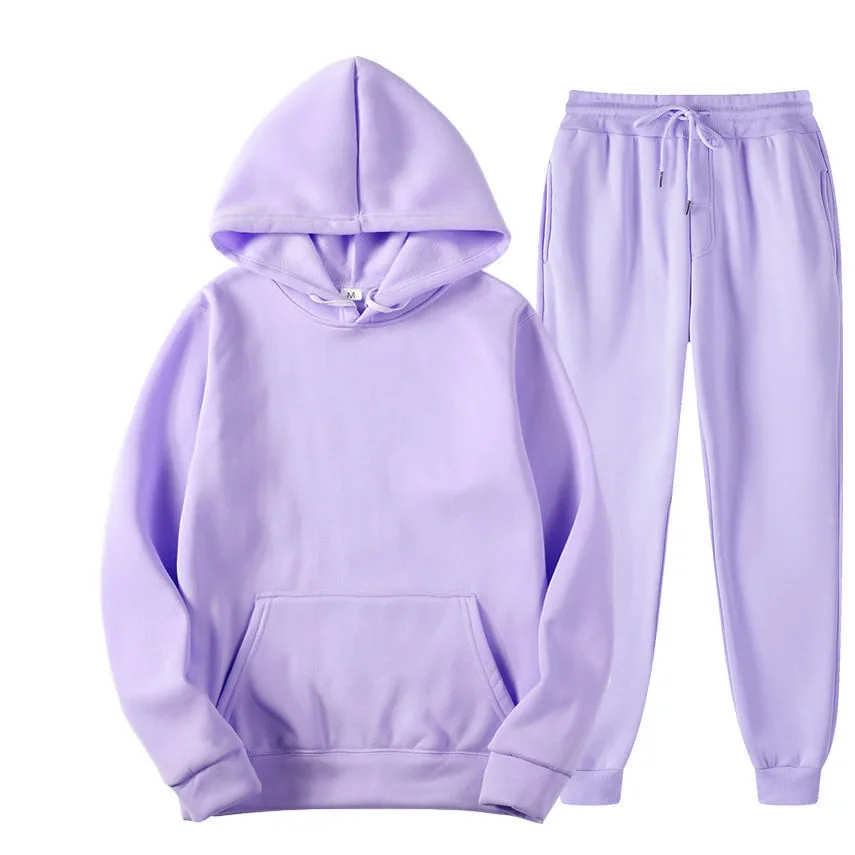 Welcome discount Neutral set men's and women's sports suits women's hoodie suit fashion fleece men's hoodie pants two-piece sets