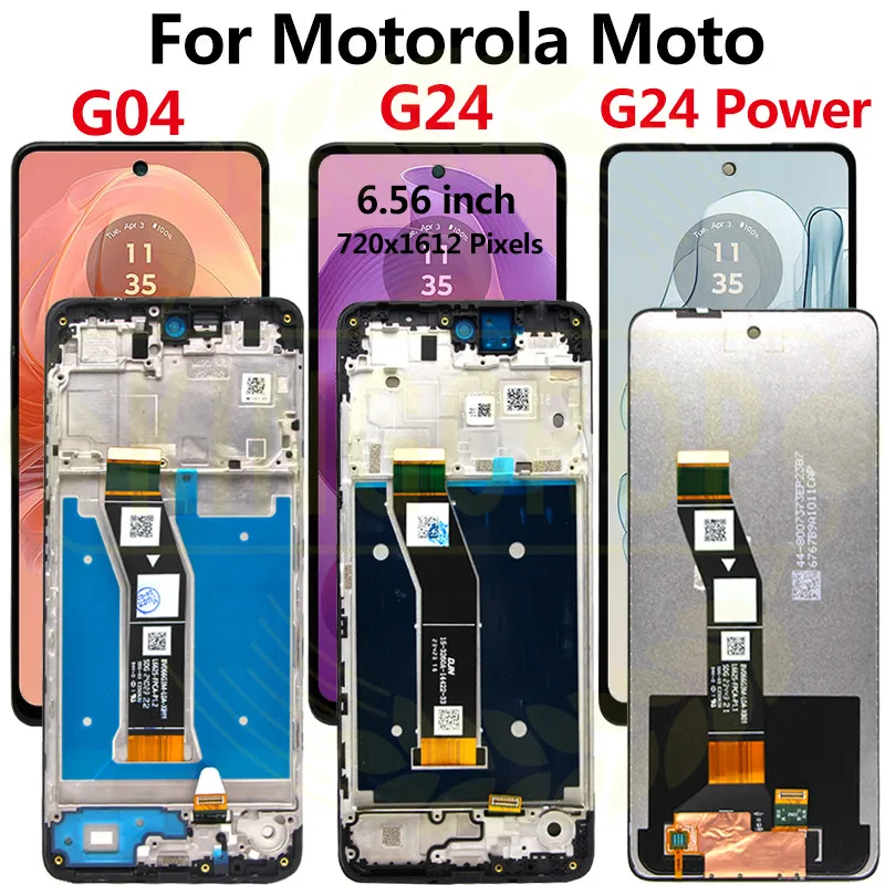 Dla Motorola Moto G04 wyświetlacz XT2421-2 LCD Panel dotykowy Digitizer ekran montażowy zamiennik dla Moto G24 LCD do zasilania G24