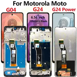 For Motorola Moto G04 LCD XT2421-2 Display Touch Panel Digitizer Assembly Screen Replacement For Moto G24 LCD For G24 Power