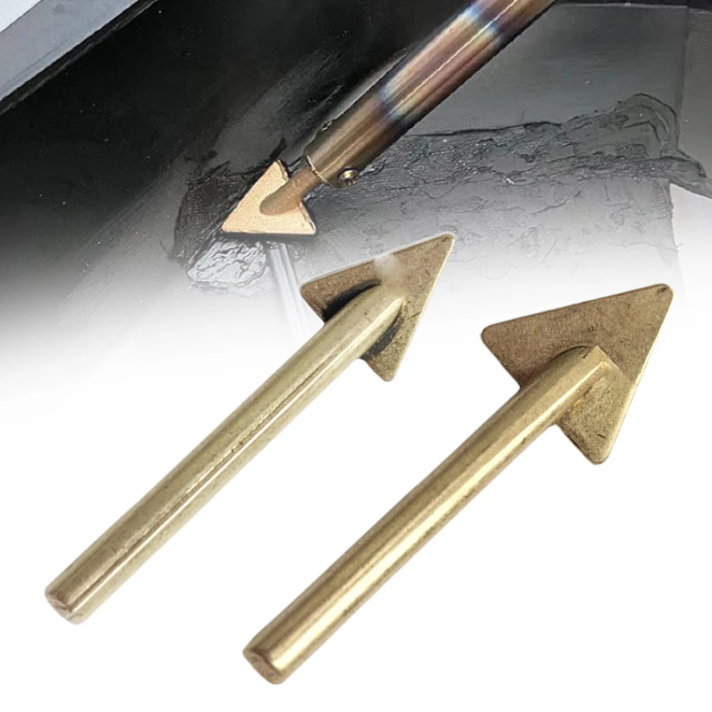 1pc Welder Soldering Iron Tip Plastic Repair Triangular Copper Smoothing Head Welding Tip 16mm 20mm For 60 Watt Plastic Welding