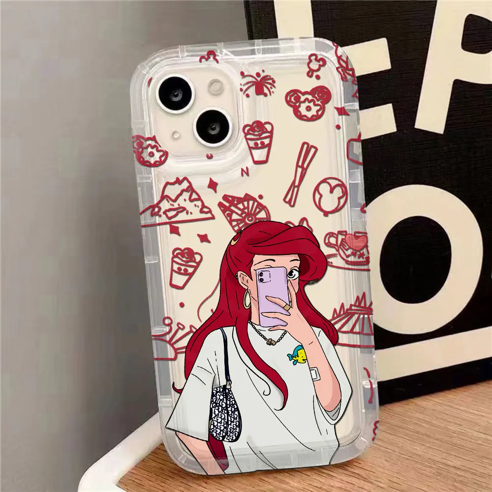ديسنيس حافظة واضحة للآيفون ، ديسني ، الأميرة ، مولان ، أريل ، 16 ، 15 ، 14 ، 13 ، 12 ، 11 برو ماكس ، 14 ، 15 ، 8 بلس ، إكس آر ، xs max ، مضاد للماء