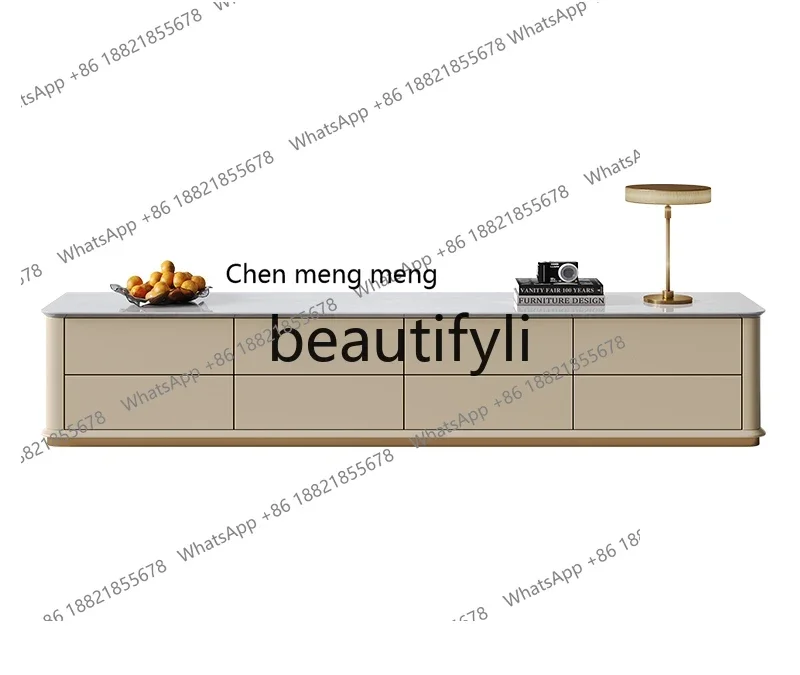 

Горячие продажи Легкий роскошный шкаф для телевизора Большая плоская напольная гостиная у стены Шкафчик для хранения Дизайнерский решетчатый шкаф для телевизора