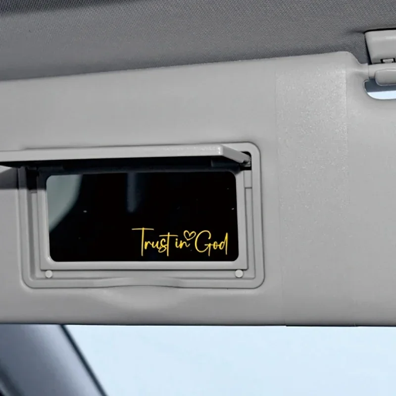 

Trust In God Mirror Decal, Car Decals For Women, Faith Mirror Decal, Cute Vinyl Decal, Christian Car Mirror Decal, Religious Car