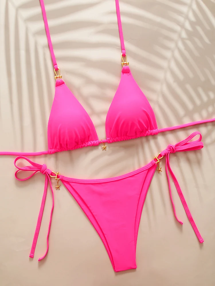 

Купальник-бикини с эффектом пуш-ап, сексуальный женский купальник, пляжная одежда, комплект бикини 2026, бразильский купальник для женщин