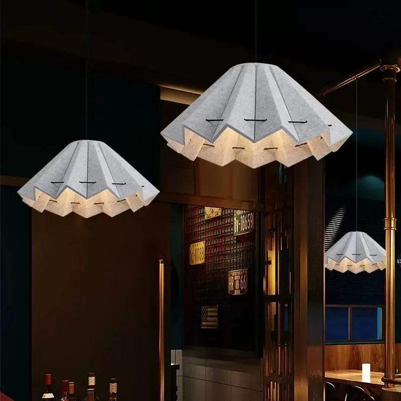

Danish Designer Sound-absorbing Felt Chandelier Showroom B&B Hotel Room Lamp Office Club Western Restaurant Lamp
