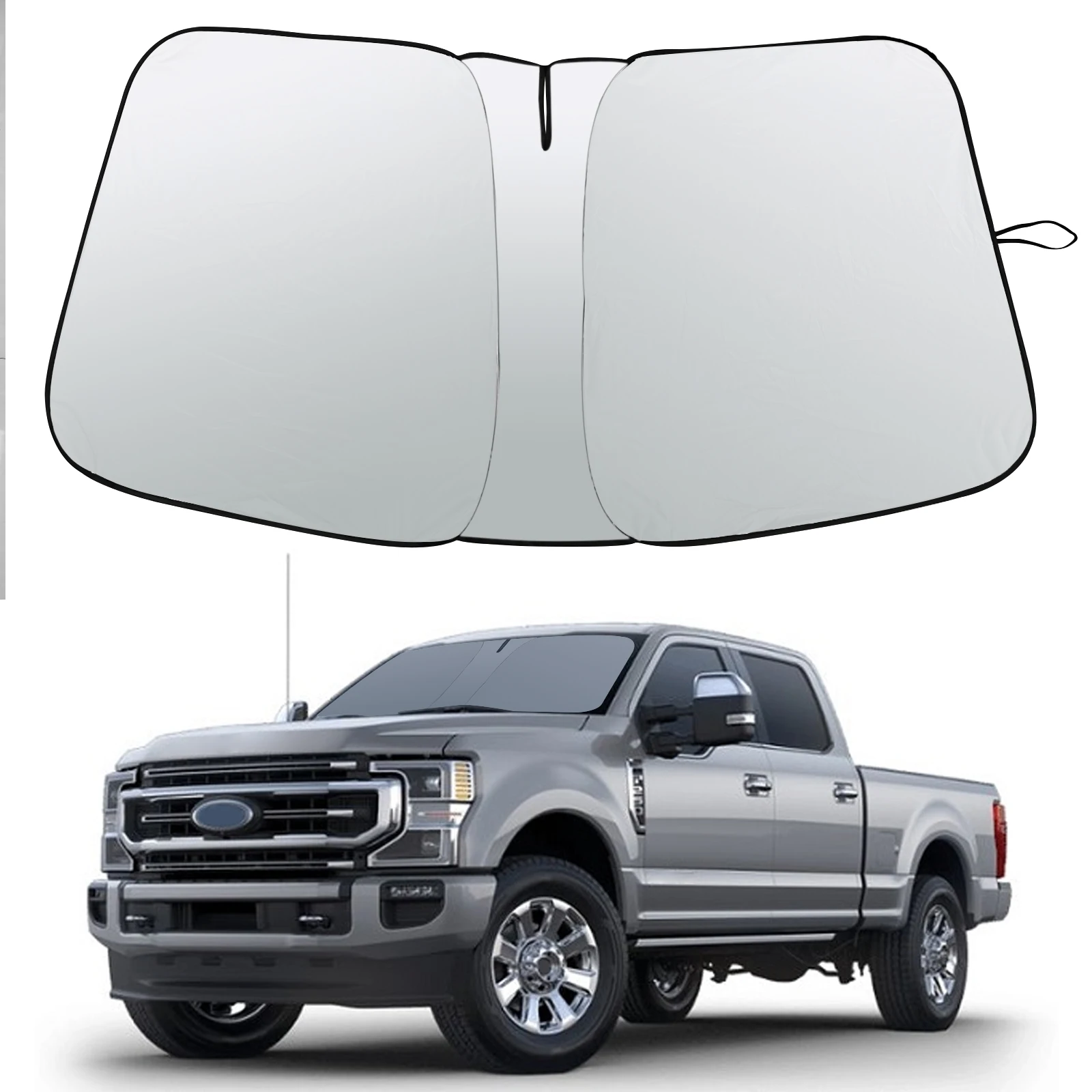 

For Ford F150 2015 2016 2017 2018 2019 2020 Car Windshield Sun Shade Cover Front Window Sun Shade Visor UV Block Shield Cover