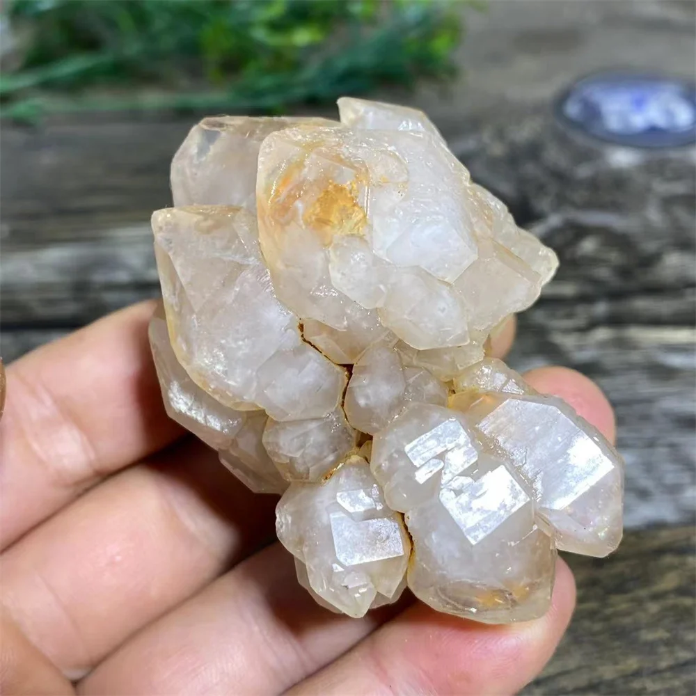 Natural Bone Crystal Backbone Cluster Druzy Stone Specimen Quartz Raw Tower Healing Energy Reiki Home Decoration Gemstones