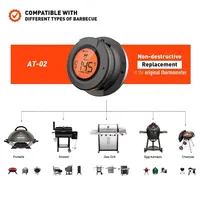 Outdoor Digital Wireless Bluetooth Dome Cooking Food Meat Thermometer For BBQ Charcoal Grill Oven Smoker Thermometer Hygrometer