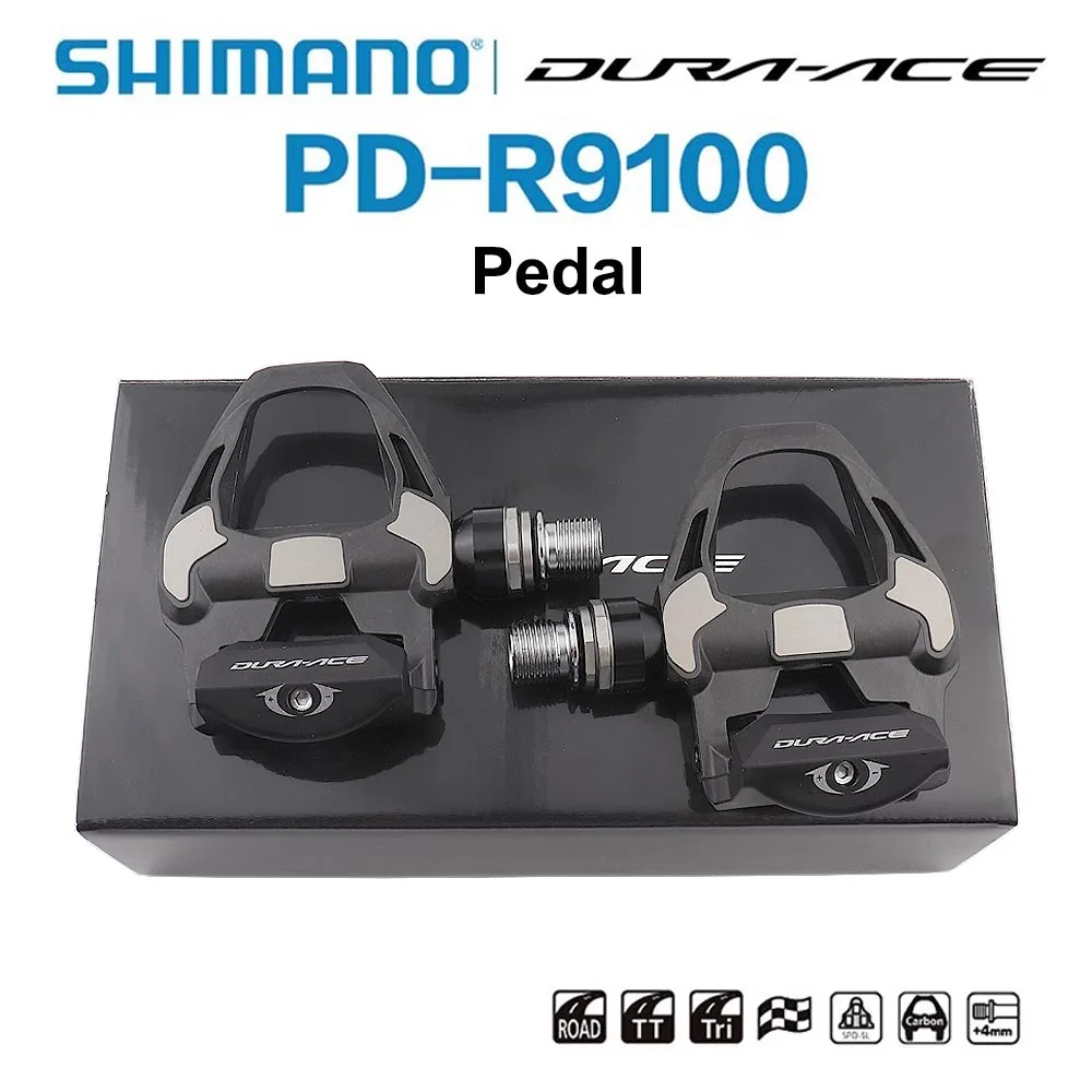 

HIMANO DURA ACE PD R9100 Pedals Road Bike Clipless Pedals with SPD-SL DURA-ACE R9100 Cleats Pedal SM-SH12 BOX