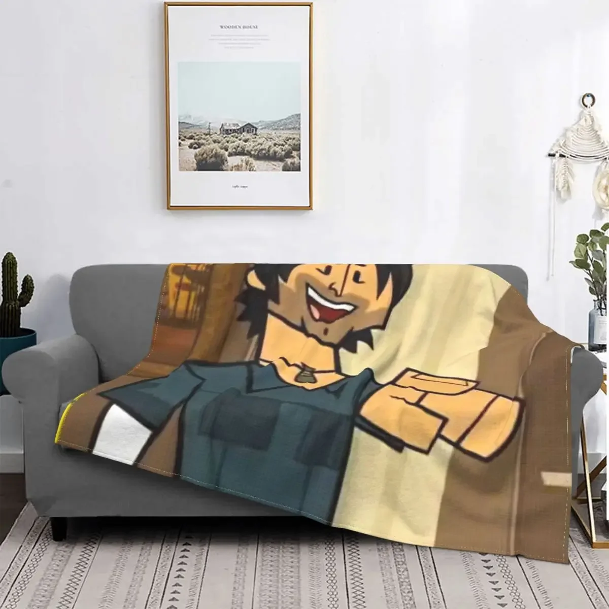 Total Drama Chef Hatchet Animated Chris Mclean Portable Warm Throw Blankets for Bedding Travel