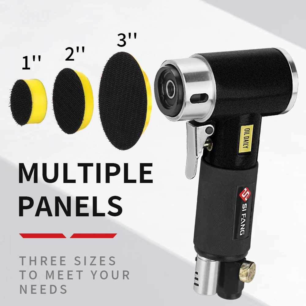 Orbit Air Sander Mini Pneumatic 1"/2"/3" Schleifmaschinen-Set zum Polieren von Autos, Hochgeschwindigkeits-Poliermaschine mit Luftbetrieb – Detail 4