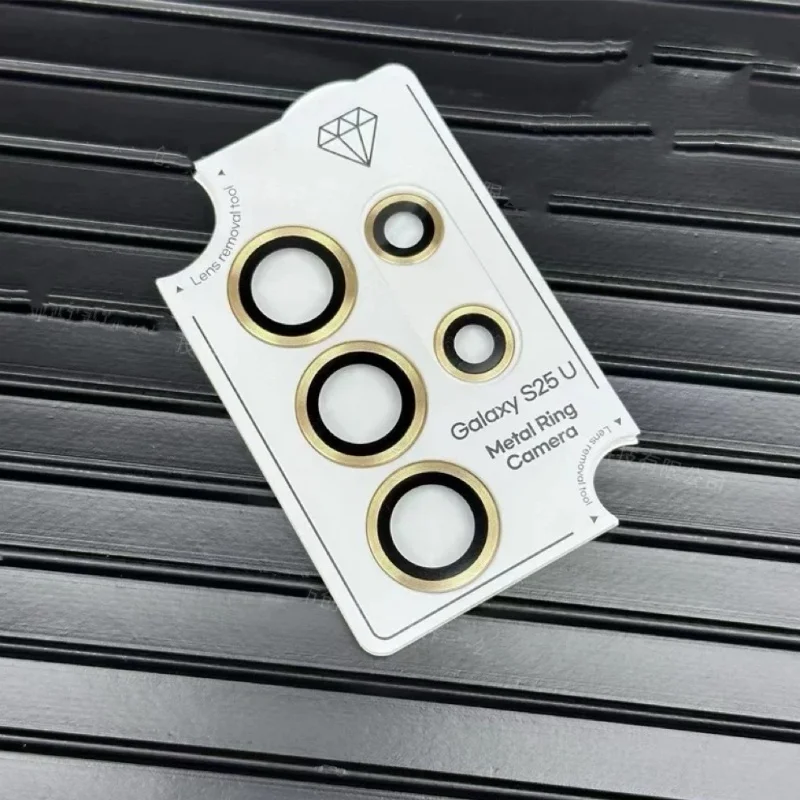 Hochwertiges HD Clear High Definition Kameraobjektiv Metallrahmen gehärtetes Glas für Samsung Galaxy S25 Ultra S25 Plus Galaxy S24