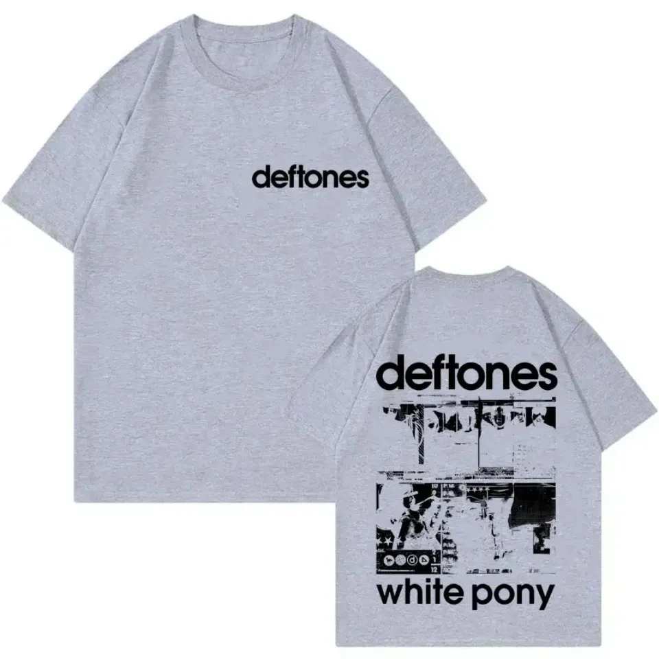 

2025 Crew Neck T - Shirt with Music Culture Creative - Inspired Graphic Featuring Deftones White Pony Art for Fans