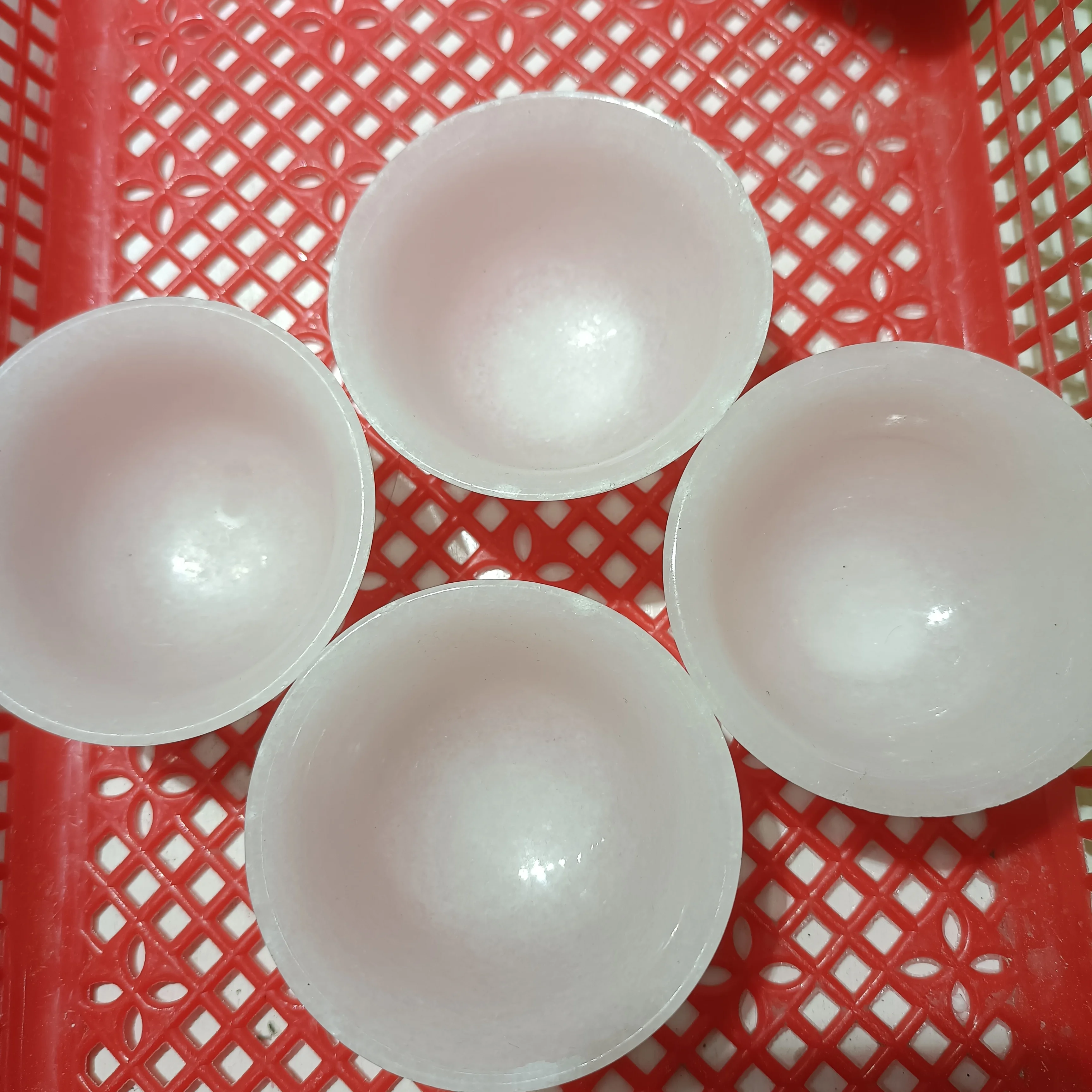 6cm 1pc Natural Crystal White Jade Teacup Health Teaware Carving Stone Bowl Chinese Tea Ceremony Cups