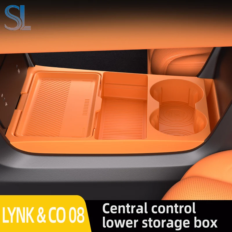 

For ‌‌LYNK&CO 08 EM-P 2025 2026 Storage Box Center Armrest Hidden Box Cup Holder Organizer Interior Accessories