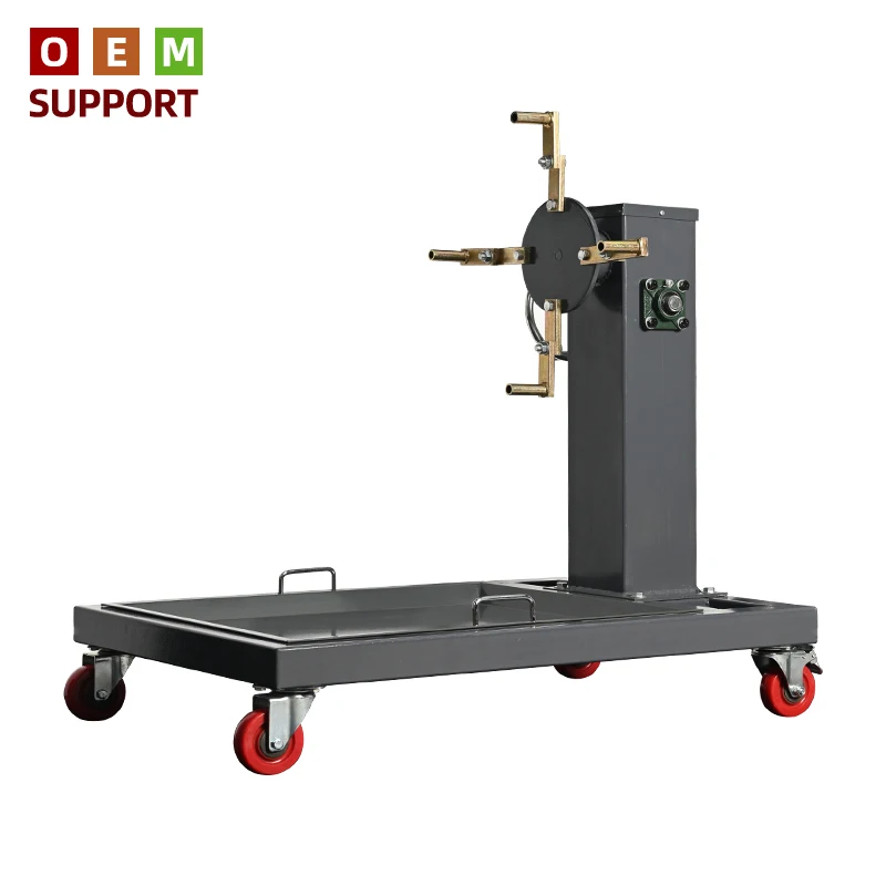 KARLION Heavy-Duty Rotating Metal Engine Repair Stand 800KG Oil Tray Multi-functional Vehicle Maintenance Tool CE Certified