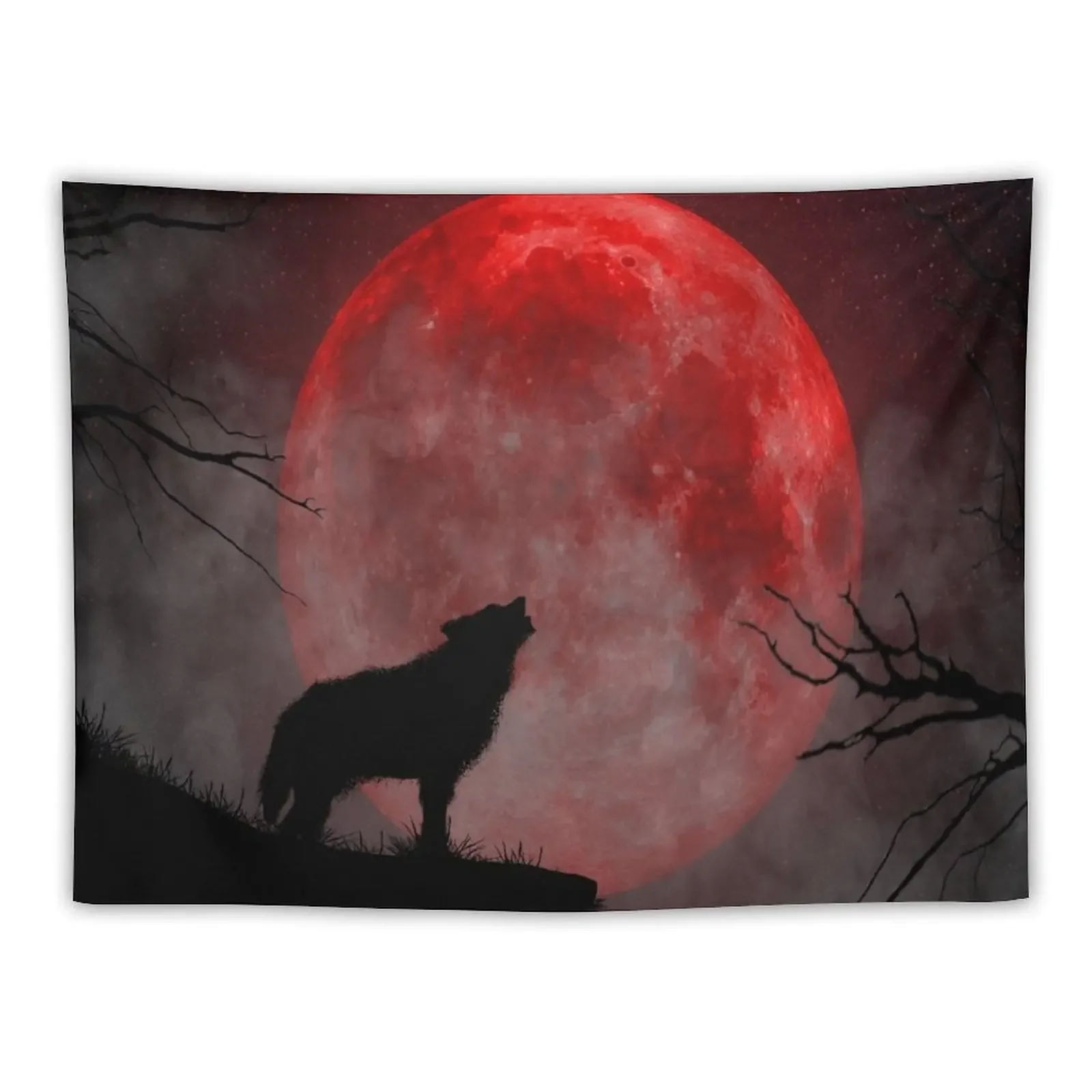 

Blood Moon Tapestry Hanging Wall Bedroom Decor Aesthetic Decoration For Bedroom Tapestry