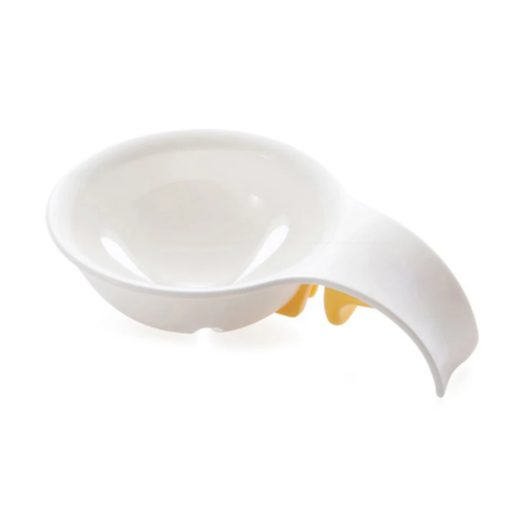 White Gift Kitchen Egg Separator Must-have Item For Home Chefs Easy To Clean Egg Separator Gadget