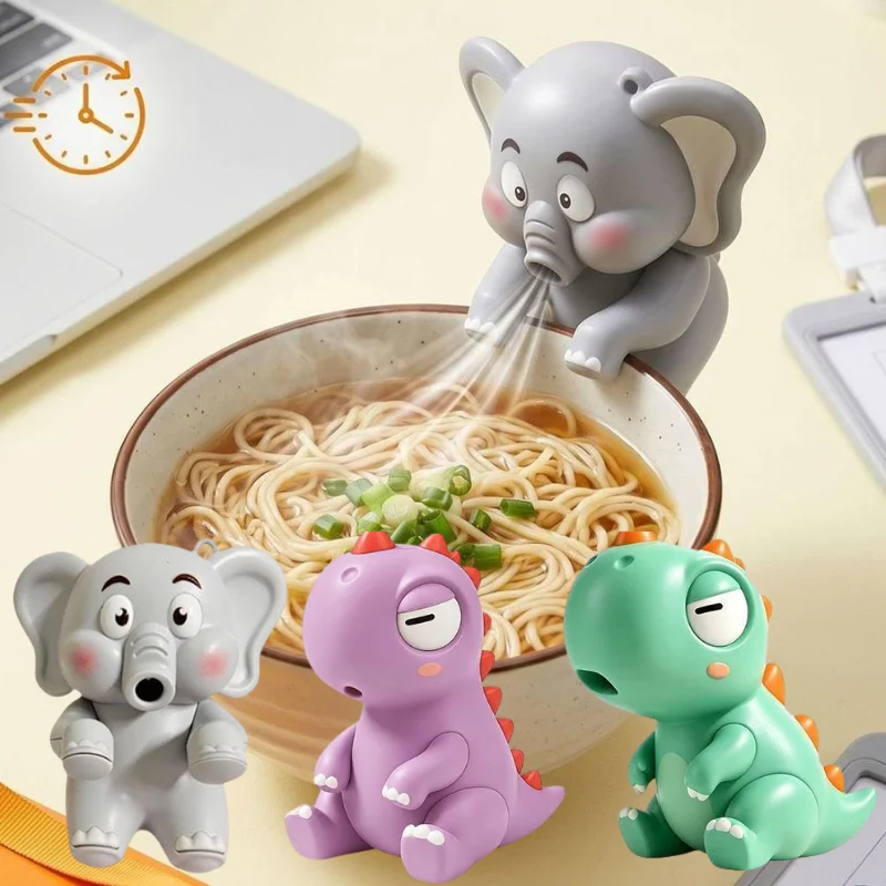 Electric Hanging Food Cooler Air Blower Portable Desktop Cooling Fan Kids Elephant Dinosaur Design Hand Fan For Travel Dining