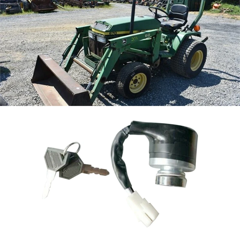 

194155 198360-52160 198162-52150 Ignition Switch With 2 Keys For John Deere 670 790 870 970 990 1070 3005 4005 Tractor