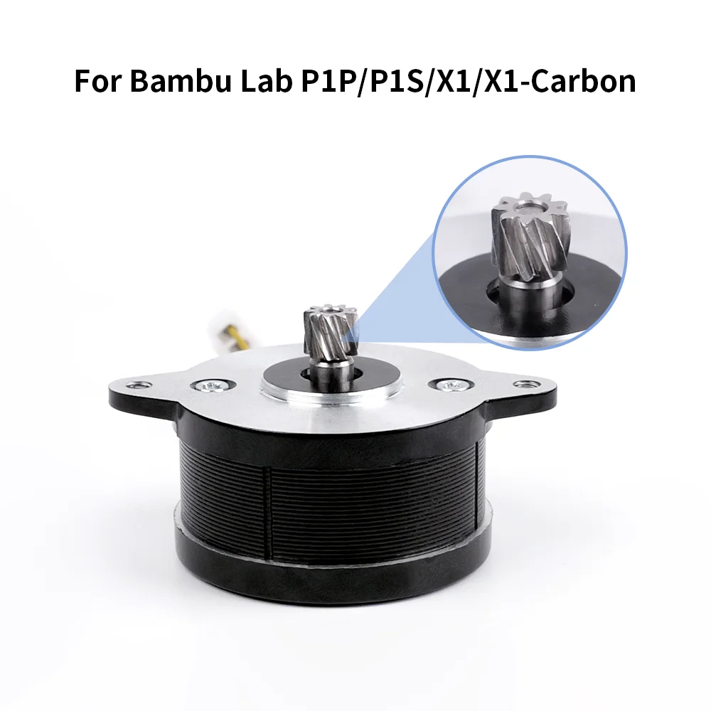 For Bambu Lab X1/X1C/P1P/P1S Extruder Motor 36 Circular Stepper Motor 9 Tooth Helical Gear for Bambulab 3D Printer X1/P1 Series