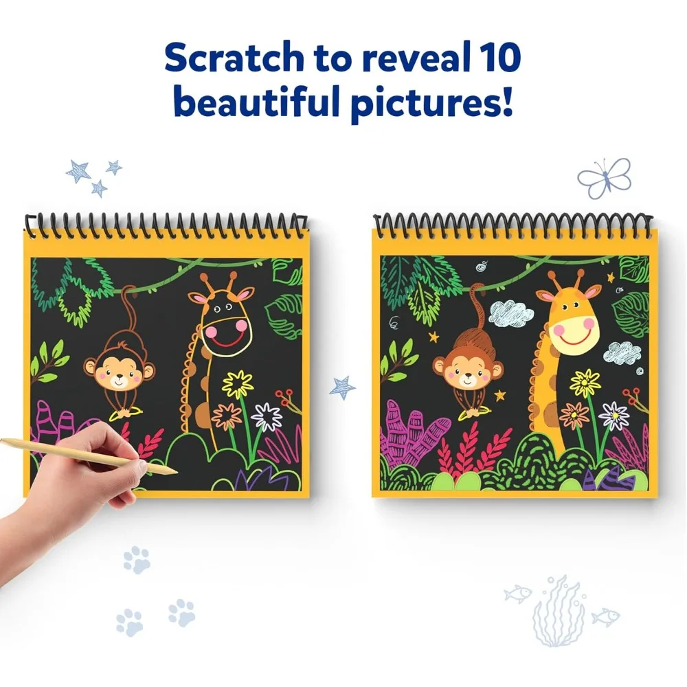 Children's art books - animals, craft kits and supplies, stickers, travel toys