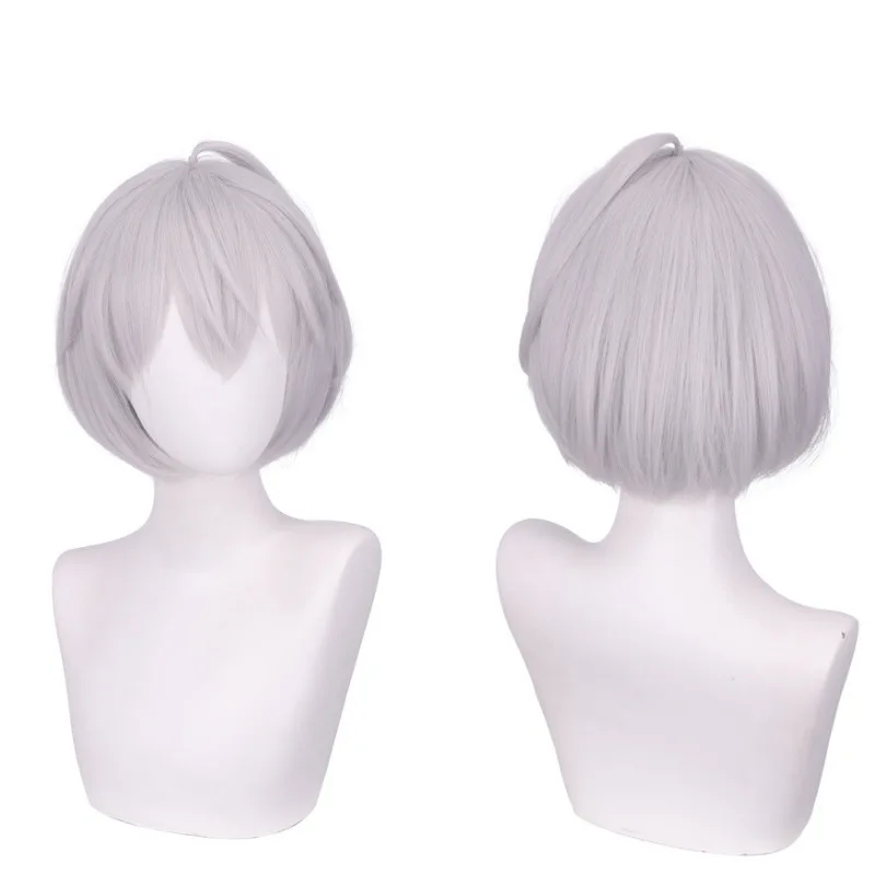 

Парик Токио Мстители Восхождение Путь Кизуна Акацуки Серебристо-серый парик Боб Аниме Косплей Парик