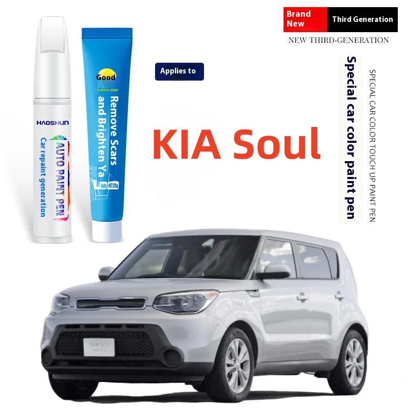 Para KIA Soul 2008-2025 PS BHE SK3 pluma de reparación de pintura removedor de arañazos DIY accesorios para automóviles negro blanco azul gris verde rojo