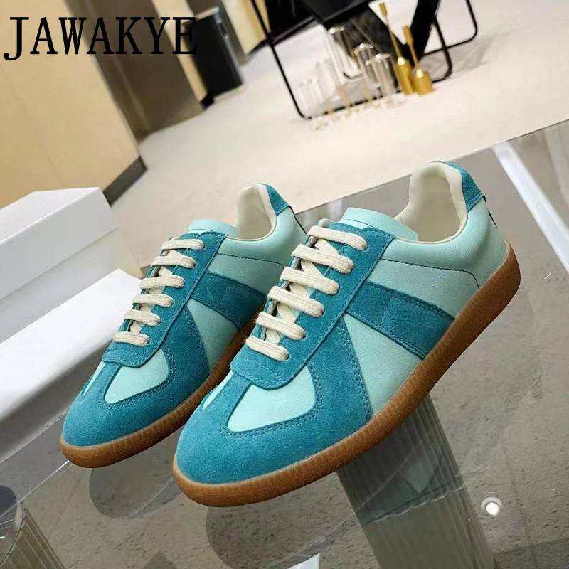 2022 Estate Walking Casual Mocassini da donna piatti da uomo Scarpe in pelle scamosciata con lacci Suola in gomma Ciabatte Scarpe eleganti da donna