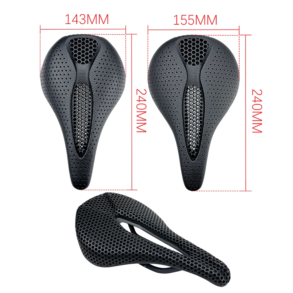 

25 BALUGOE углеродное волокно с 3D принтом, седло для шоссейного велосипеда, подушка сиденья для горного велосипеда, дышащее сотовое сиденье 7*9 мм, аксессуары для верховой езды
