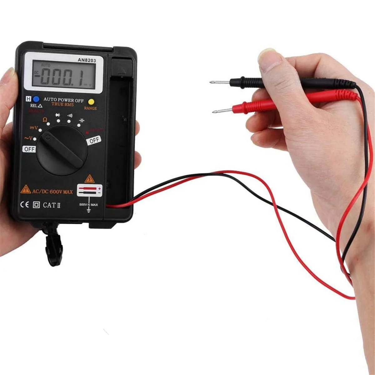 

A002 AN8203 Цифровой мультиметр Вольтметр Омметр ЖК-дисплей Токовые диоды Измерение емкостного транзистора