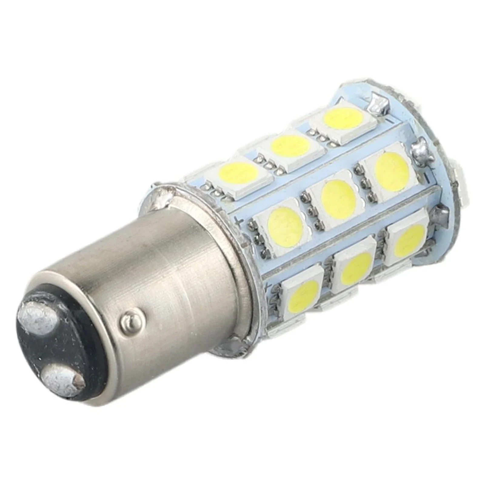 

1Pcs White 27-SMD BA15D Cabin Marines Boat LED Inners Lights Bulbs 1004/ 1076/ 1142 3 Chips 5050 Tail Brake Stop Light ﻿