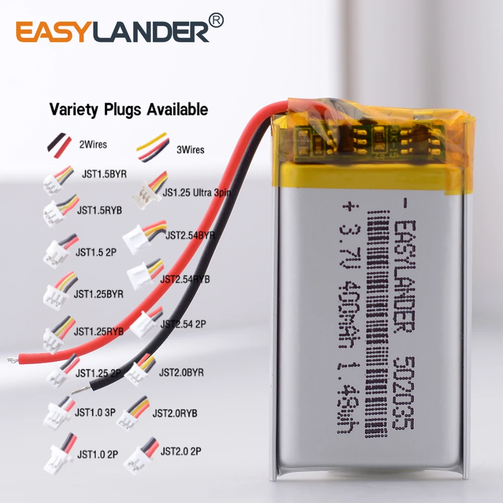502035 3.7V 400Mah … - image