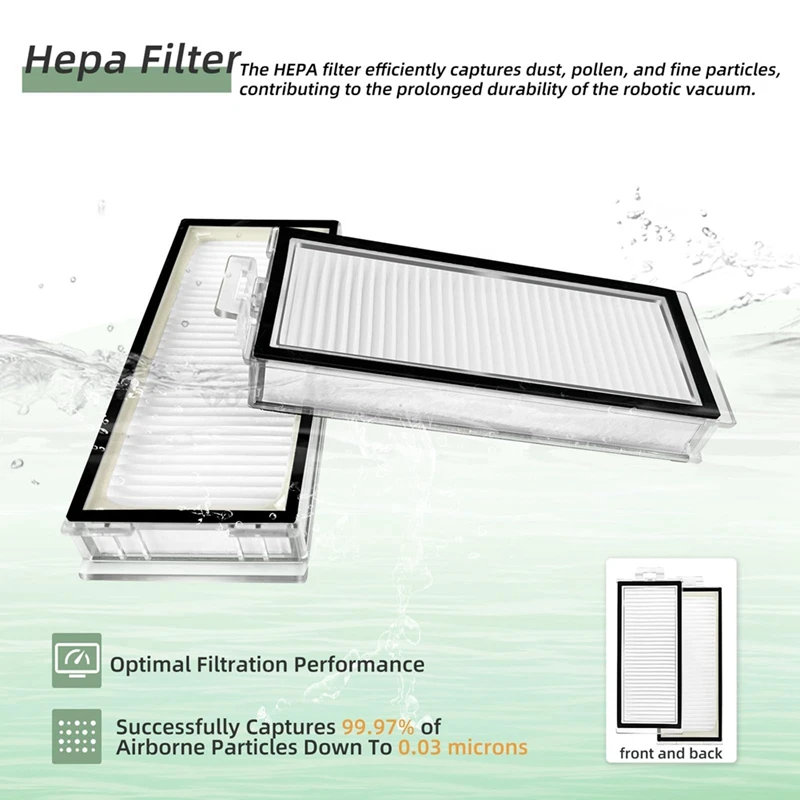 อะไหล่สำหรับ roborock Q5 Pro, Q5 Pro +, Q8 MAX, Q8 Max + อะไหล่เครื่องดูดฝุ่น