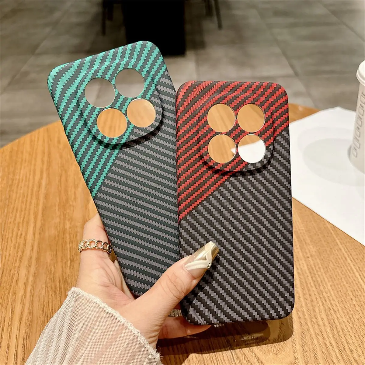 For Redmi Note 15 14 Pro Plus Case Carbon Fiber Texture Ultra-thin PC Anti-drop Cover For Note 15 14 PRO 5G Shockproof Funda