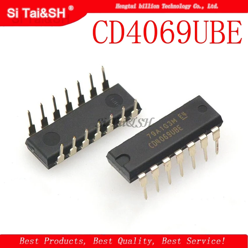 10 قطعة CD4069UBE CD4069U CD4069 غلاف مقاوم للماء