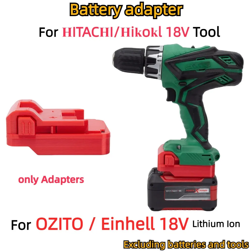 

Adapter / Converter For OZITO / Einhell 18V Li-ion Battery TO HITACHI/Hikokl 18V Electric Drill Tool Compatible(Only Adapter)