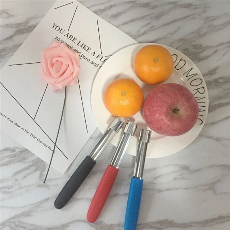 Fruit Apple Corer Stainless Steel Pear Fruit Vegetable Tools Core Seed Remover Cutter Seeder Slicer Knife Kitchen Gadgets Tools - view 2